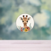 愛らしい花キリン アクリルサイン (ニュートラル)