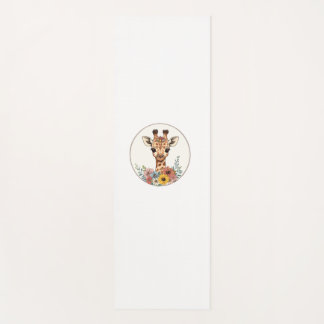 愛らしい花キリン ヨガマット