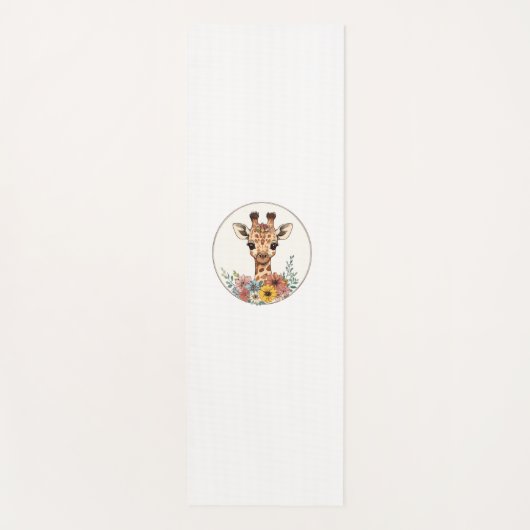 愛らしい花キリン ヨガマット (正面)