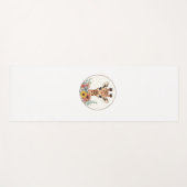 愛らしい花キリン ヨガマット (正面(横))