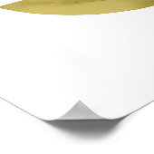 愛らしい花柄の赤い狐の保育園の壁アート ポスター (角)