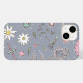 愛らしい花柄iPhoneケース Case-Mate iPhoneケース (裏面 (横))