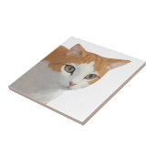 愛らしい茶トラの猫アート タイル (側面)