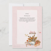 愛らしい茶ポットブライダルシャワーランチ招待状 招待状 (裏面)