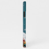 愛らしい茶色と白い子犬 iPhoneケース (右側)