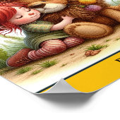 愛らしい蒲公英 ポスター (角)