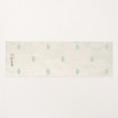 愛らしい蓮の花パーソナライズされた- ヨガマット (正面(横))