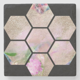 愛らしい蓮の花 ストーンコースター