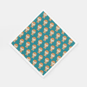 愛らしい虎 スタンダードランチョンナプキン (角)