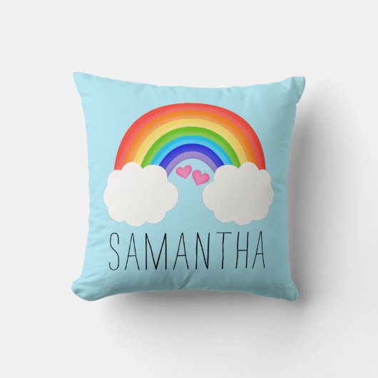 愛らしい虹の名前 クッション (正面)