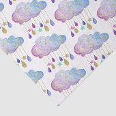 愛らしい虹の雲&金ゴールドベビーガールシャワー 薄葉紙 (詳細)