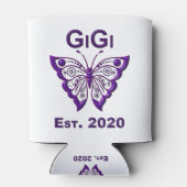 愛らしい蝶のギジ “2020年設立” 缶クーラー (裏面)