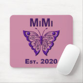 愛らしい蝶ミミ「Est 2020」 マウスパッド (マウス)