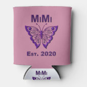 愛らしい蝶ミミ「Est 2020」 缶クーラー (正面)