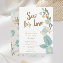 愛らしい裁縫刺繍花ブライダルシャワー