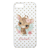 愛らしい親愛ベビー、水玉模様パーソナライズされた- Case-Mate iPhoneケース (裏面)