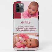 愛らしい言葉でパパを愛でる少女の写真 Case-Mate iPhoneケース (裏面)