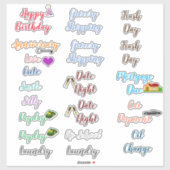 愛らしい言葉のプランナー/カレンダーのシール シール (シート)