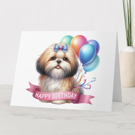 愛らしい誕生日カード カード (正面)