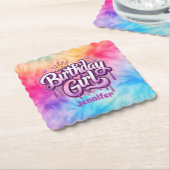 愛らしい誕生日ガール紙コースター ペーパーコースター (アングル)