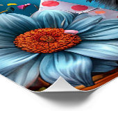 愛らしい誕生日パーティーハットパピー ポスター (コーナー)