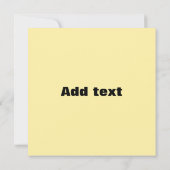 愛らしい誕生日パーティーハットパピー 招待状 (裏面)