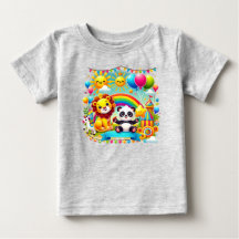 「愛らしい誕生日子供へT型」