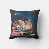 愛らしい読猫・月の本 クッション (裏面)