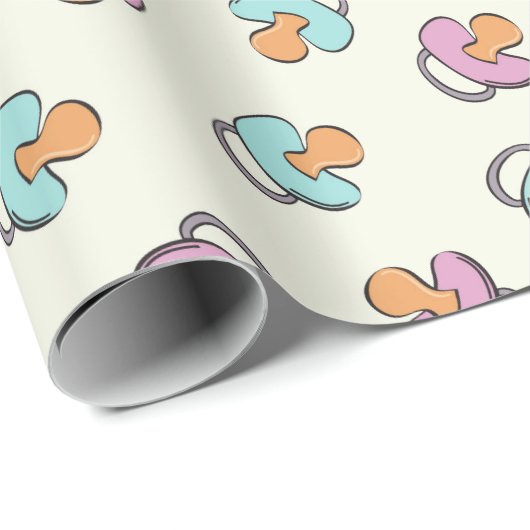 愛らしい調停者の性はベビーシャワーを明らかにします ラッピングペーパー (ロールコーナー)