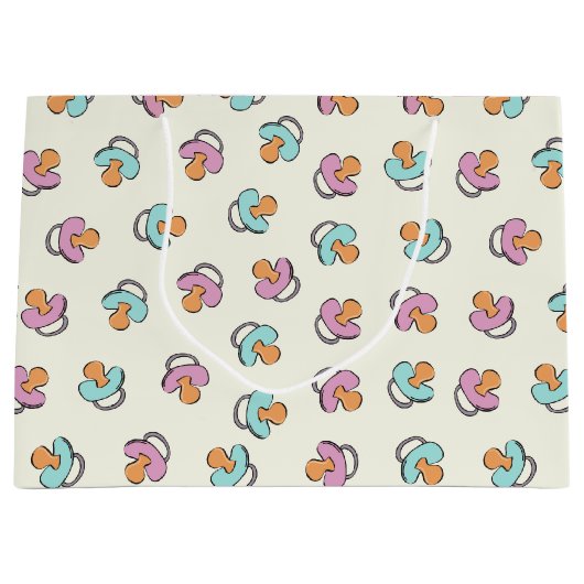 愛らしい調停者の性はベビーシャワーを明らかにします ラージペーパーバッグ (正面)