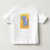 "愛らしい象のチャーム:幼児ティー" トドラーTシャツ (裏面)