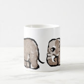 愛らしい象のマグカップ コーヒーマグカップ (中央)