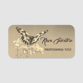 愛らしい豪華な素晴らしい花蝶 名札