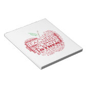 愛らしい贈り物(先生) ノートパッド (アングル)