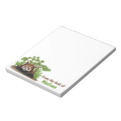 愛らしい赤いパンダパーソナライズされたの子ども ノートパッド (回転)