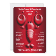 愛らしい赤いロブスターの可愛いハート形の挟み木