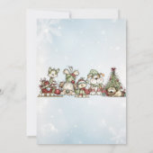 愛らしい赤ちゃんがもうすぐやってくる 招待状 (裏面)