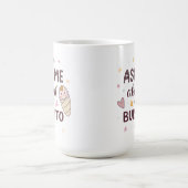 愛らしい赤ちゃんのブリトーアート コーヒーマグカップ (中央)