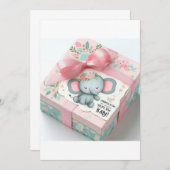 愛らしい赤ちゃんシャワーのギフトセット生まれたばかりの- Essentials 招待状 (正面/裏面)