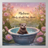 愛らしい赤ちゃんシャワー ポスター (正面)