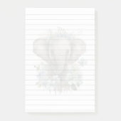 愛らしい赤ちゃん象 3M Post-it® ノート ポストイット (正面)