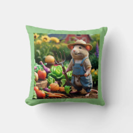 愛らしい農家マウスインガーデン装飾用クッション クッション