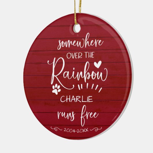 愛らしい農村風の家のペット追悼 セラミックオーナメント (左)