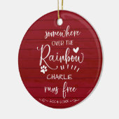 愛らしい農村風の家の犬または猫のペット追悼 セラミックオーナメント (左)