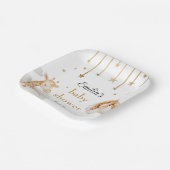 愛らしい金ゴールドスターリーサファリベイビーシャワー ペーパープレート (傾斜あり)