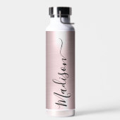 愛らしい銅と金ゴールドの背景 ウォーターボトル (左面)