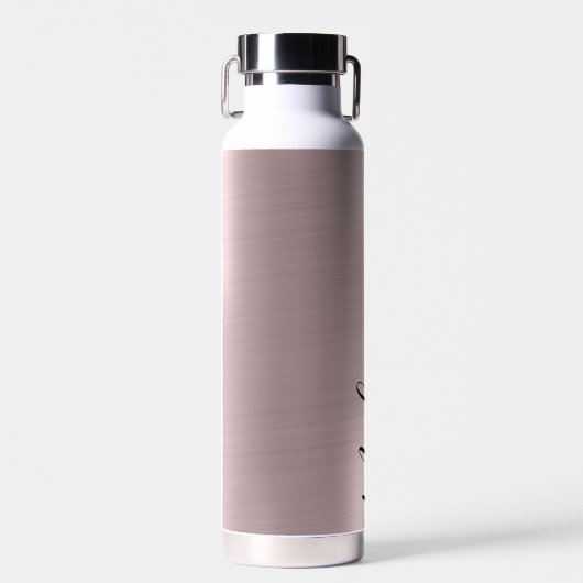 愛らしい銅と金ゴールドの背景 ウォーターボトル (正面)