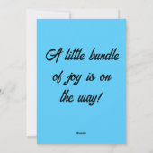 愛らしい間に馬場になる – 妊娠の発表 シーズンカード (裏面)