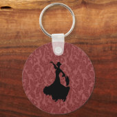 愛らしい陽気なダンスクフラメンコダンサー キーホルダー (正面)