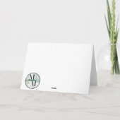 愛らしい雪だるまカップルのクリスマスカード カード (裏面)